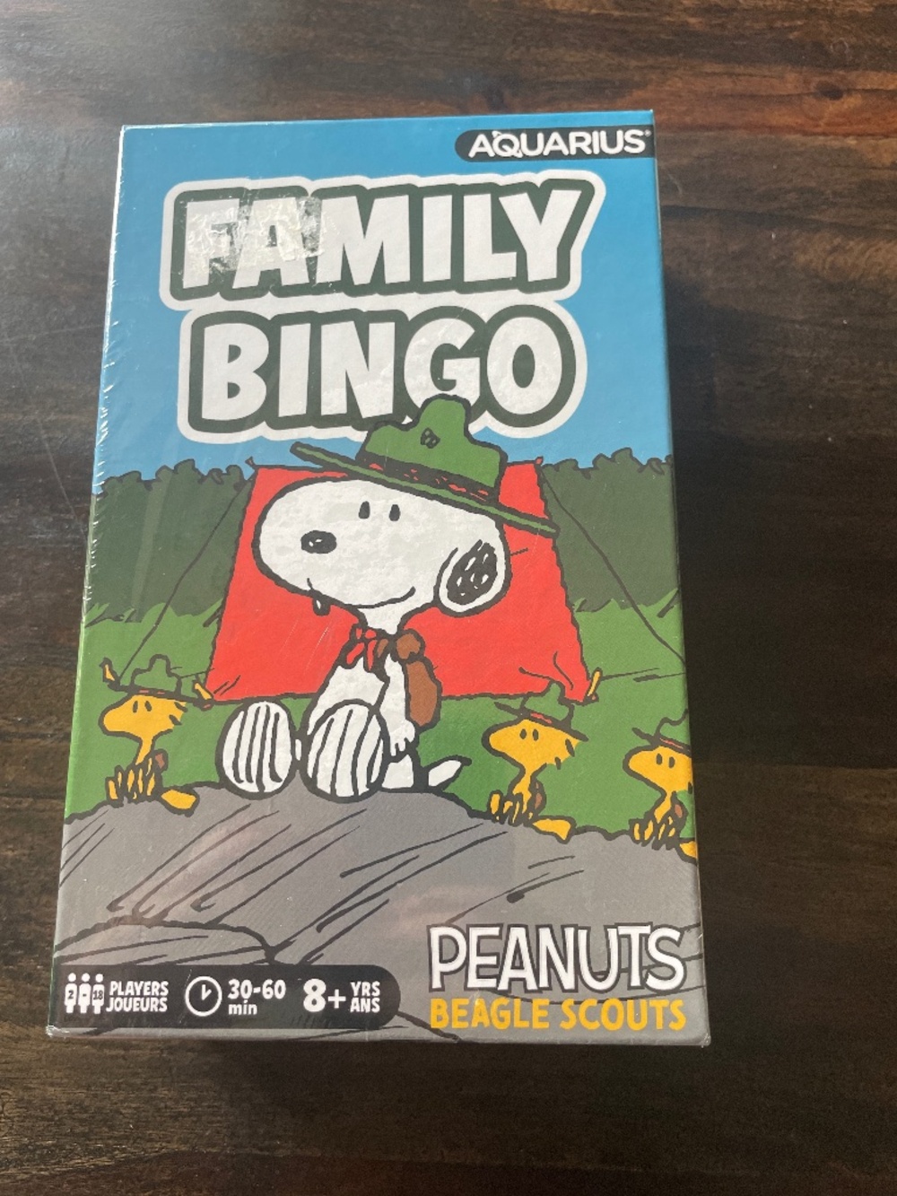 NEW Peanuts Beagle Scouts Family Bingo by Aquarius